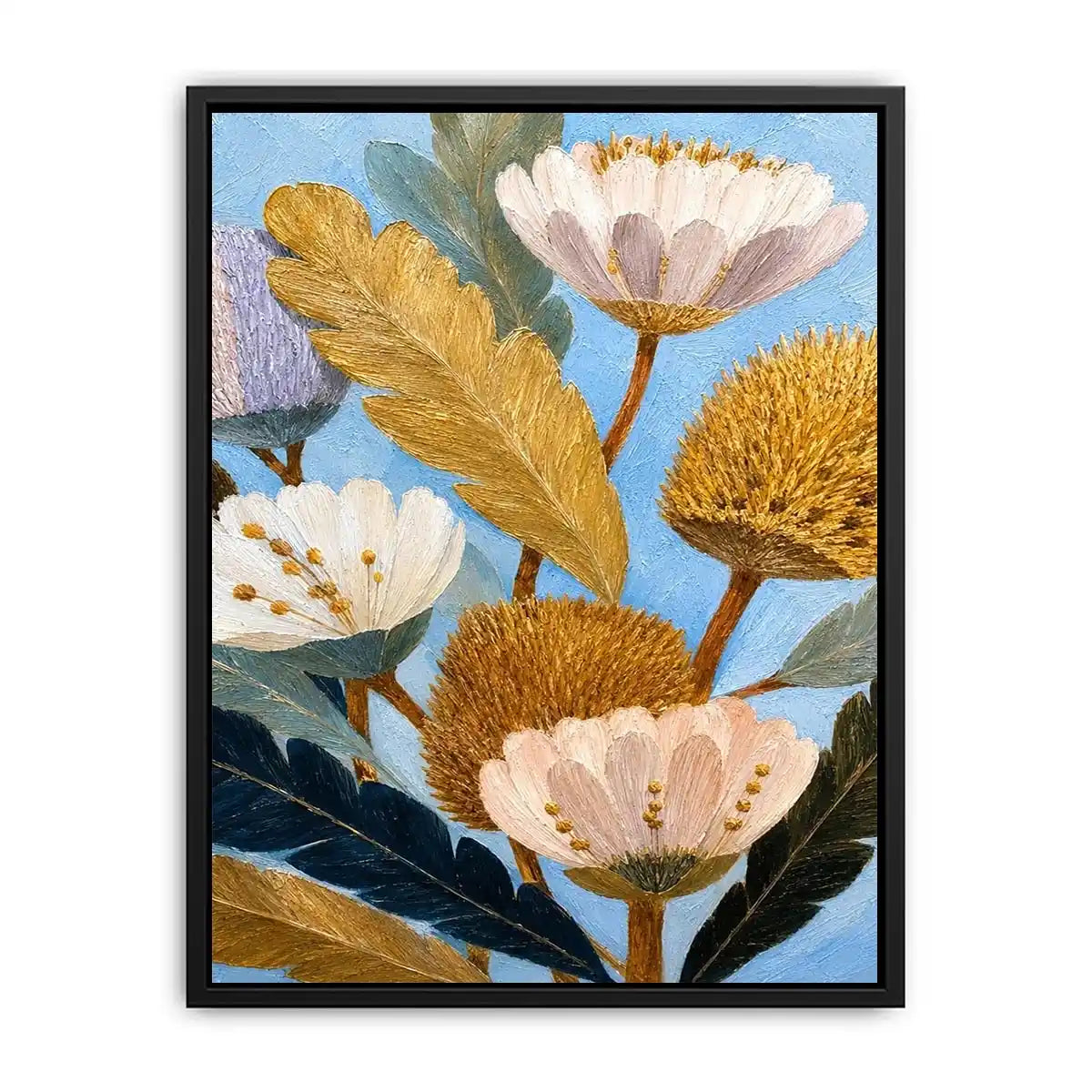   golden banksia botanical canvas print
