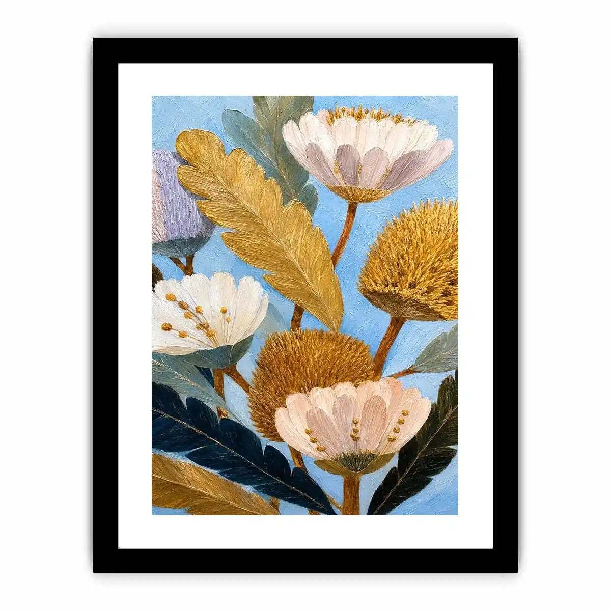   golden banksia botanical canvas print