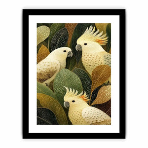   cockatoo botanical canvas art