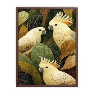   cockatoo botanical canvas art