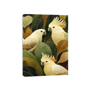   cockatoo botanical canvas art