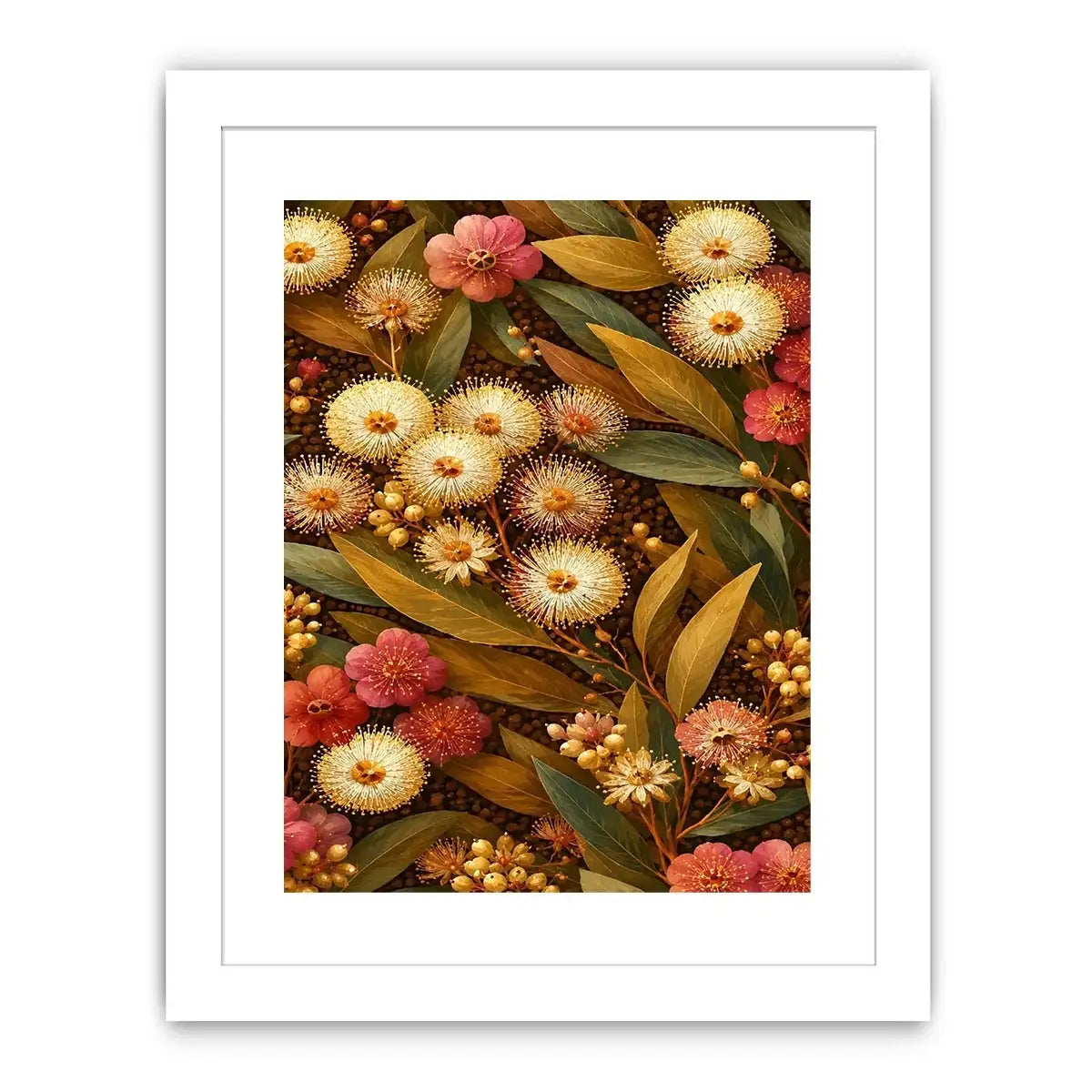   native wildflower gold canvas print