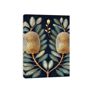   midnight banksia botanical canvas art