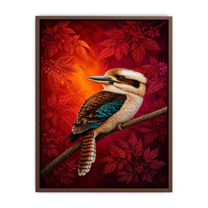   colorful kookaburra wall art living room