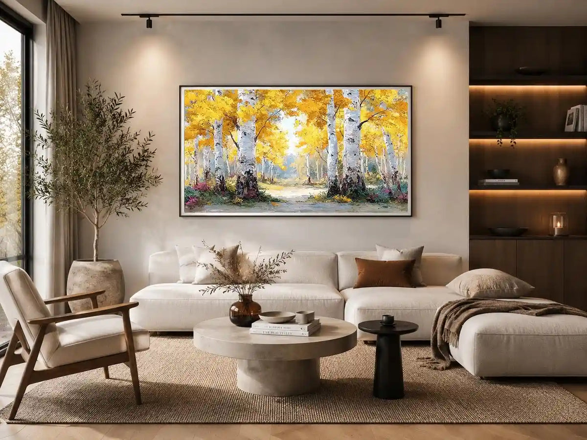 Golden Birch Trees