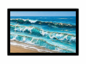   ocean wave canvas print coastal decor