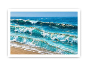   ocean wave canvas print coastal decor