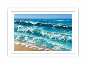   ocean wave canvas print coastal decor