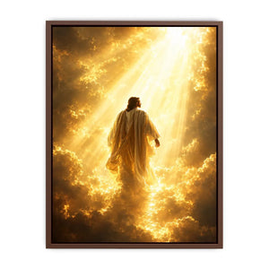   golden religious heavenly clouds canvas print
