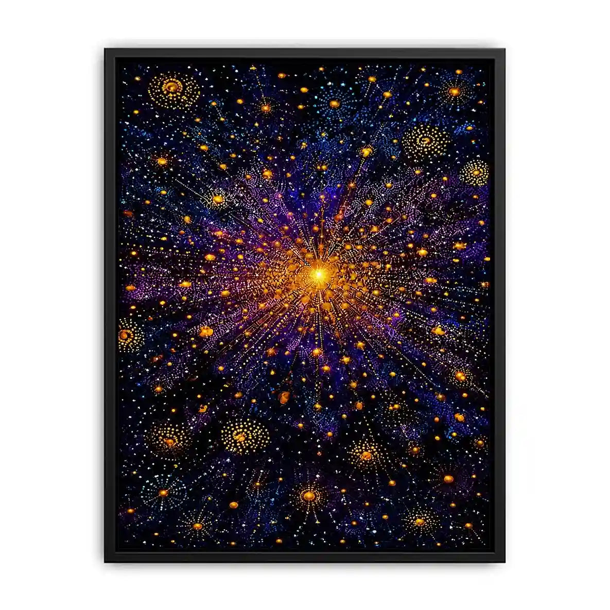   cosmic abstract canvas living room