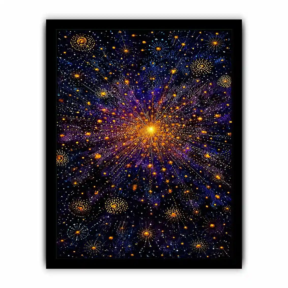   cosmic abstract canvas living room