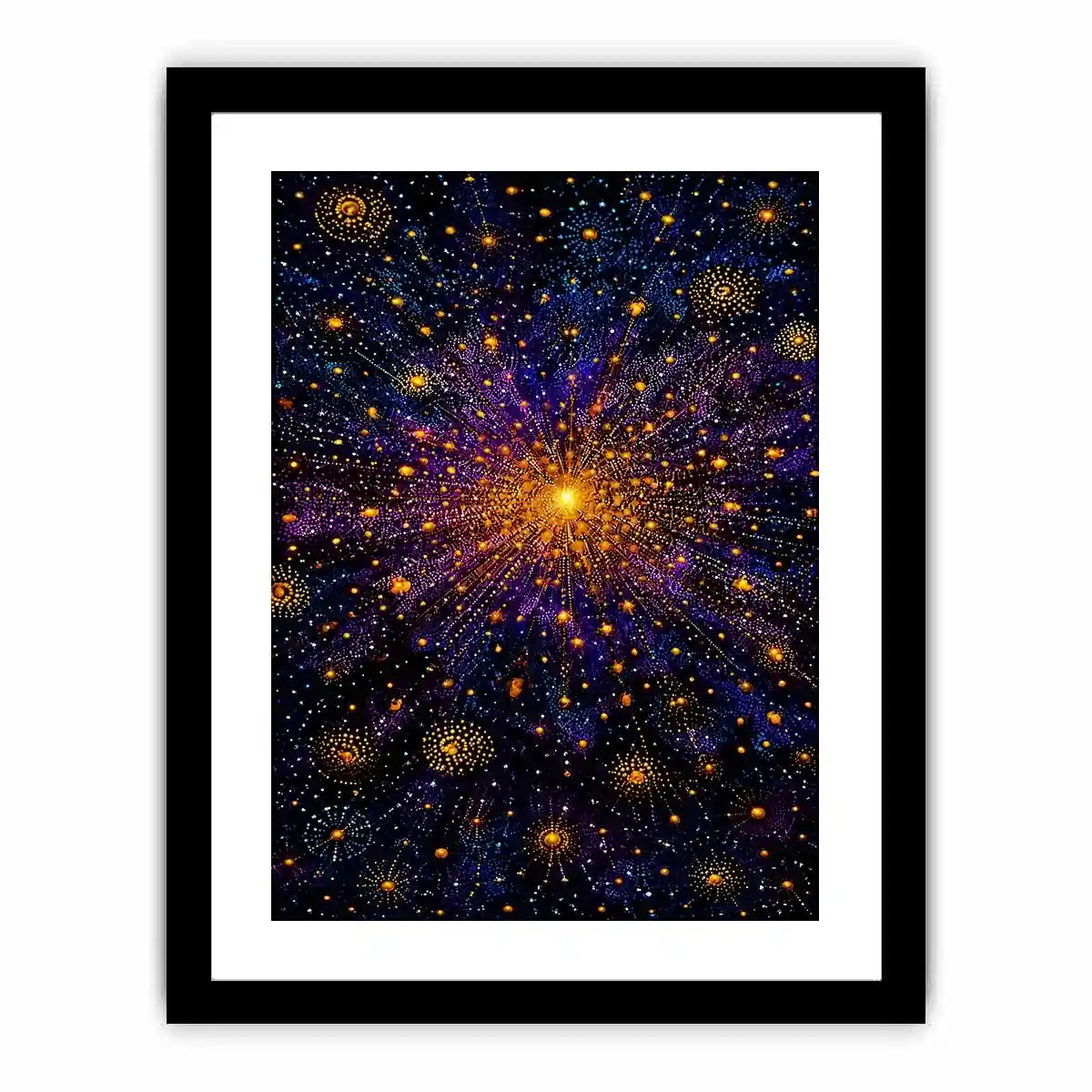   cosmic abstract canvas living room