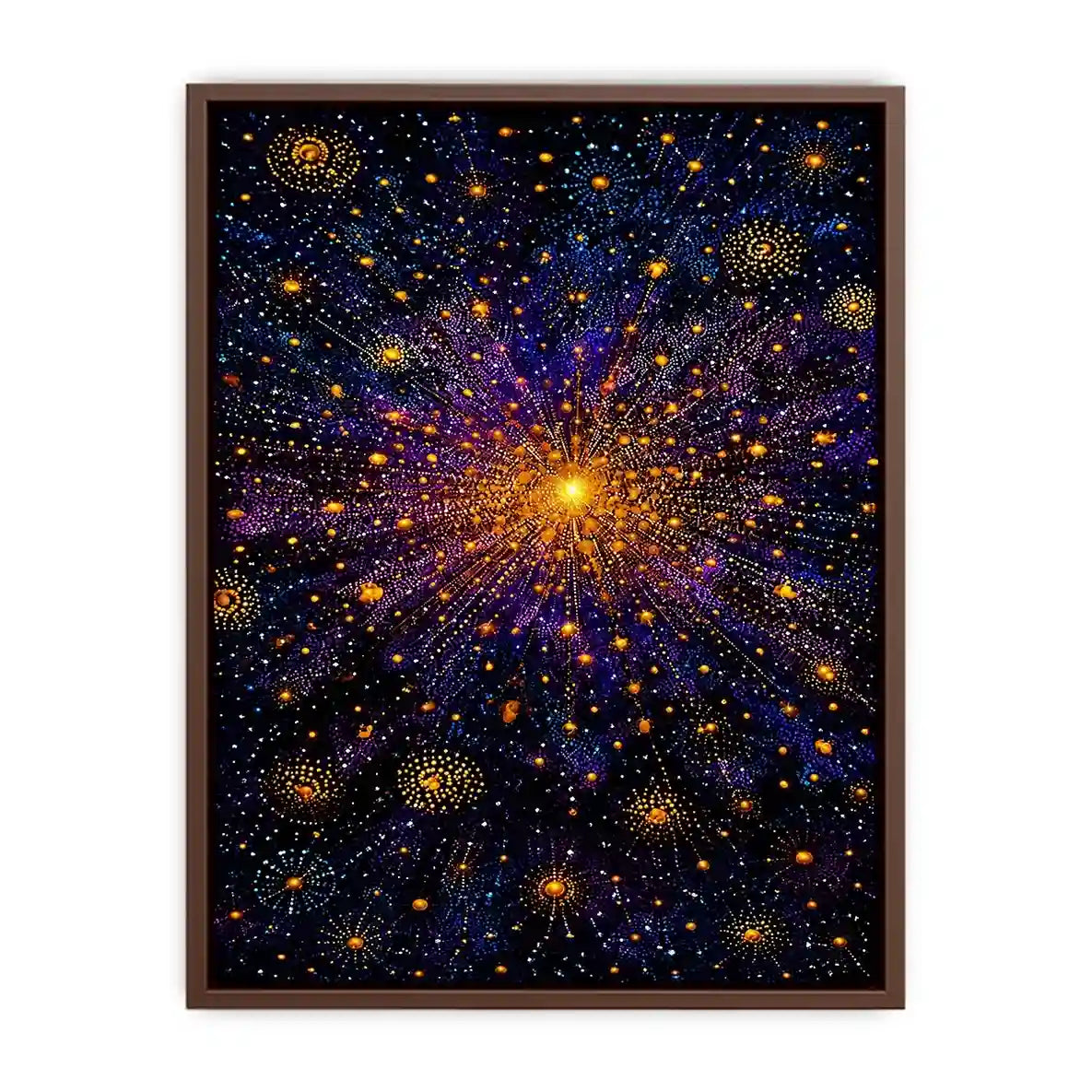   cosmic abstract canvas living room