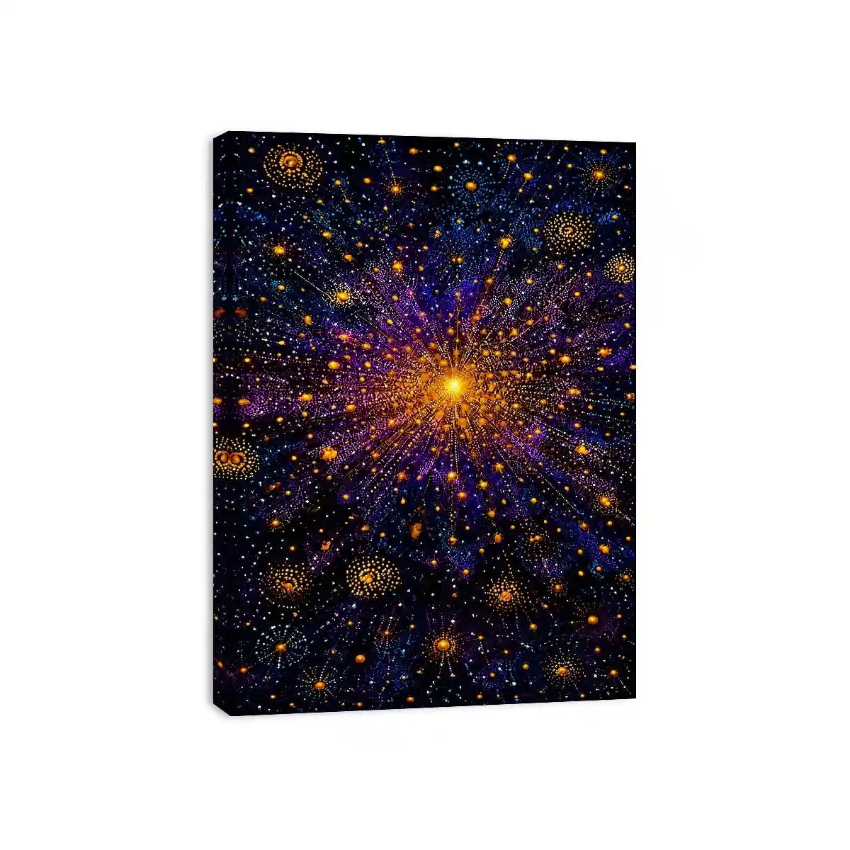   cosmic abstract canvas living room