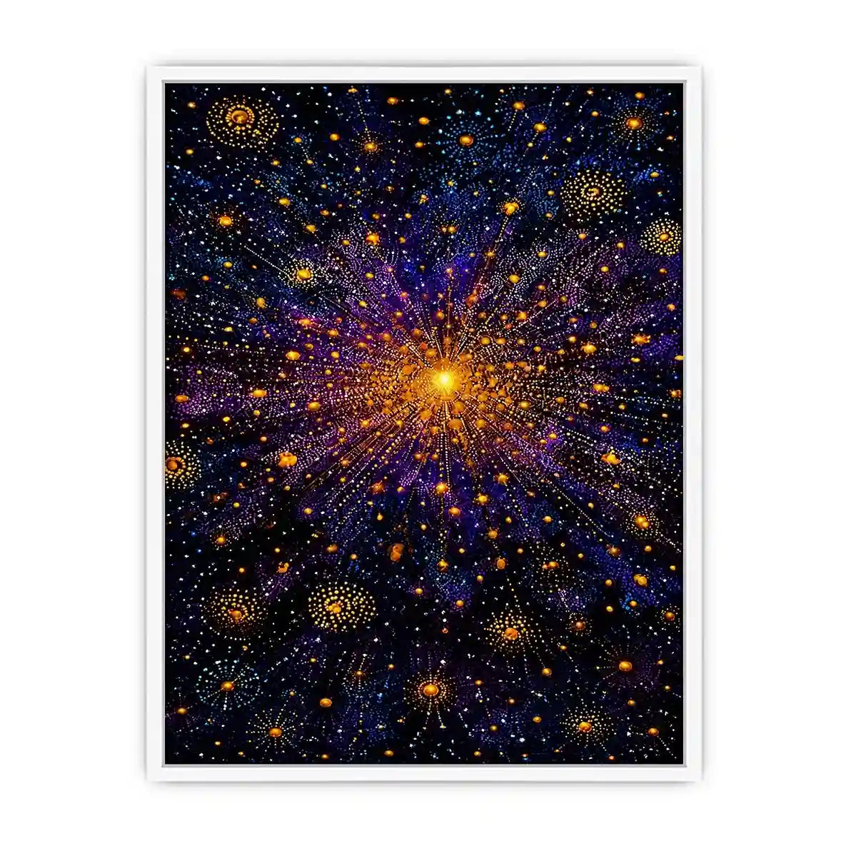   cosmic abstract canvas living room