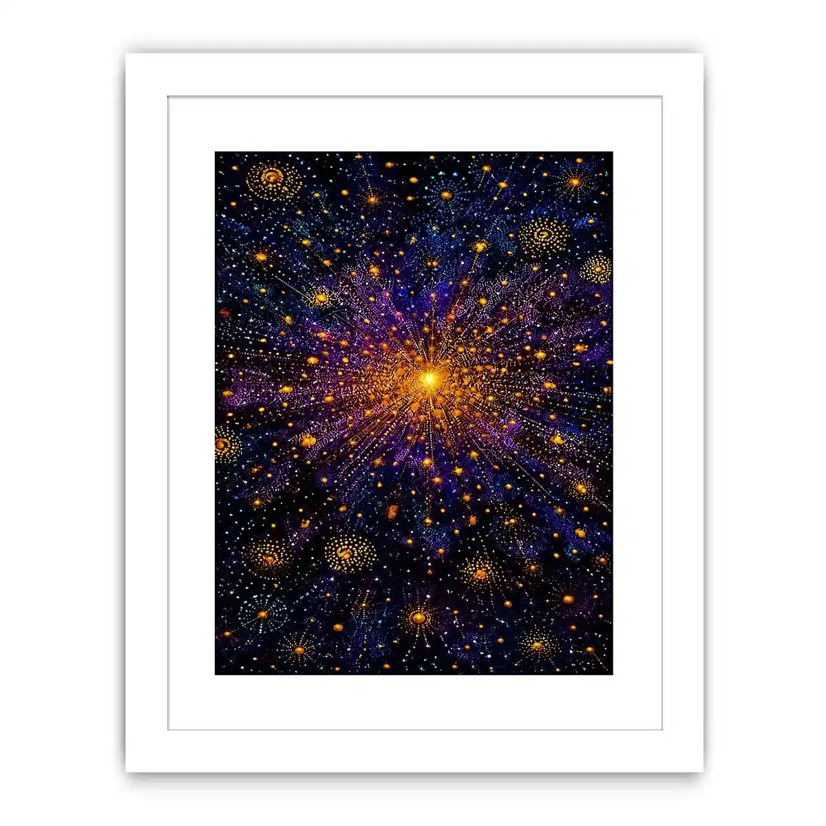   cosmic abstract canvas living room