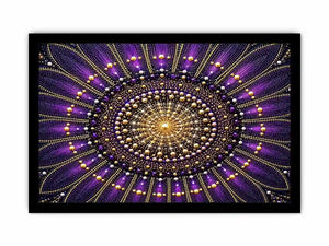   purple gold mandala canvas elegant decor
