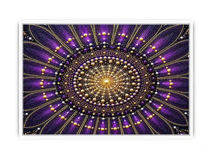   purple gold mandala canvas elegant decor