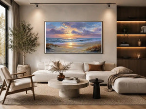   aerial beach canvas print coastal living room