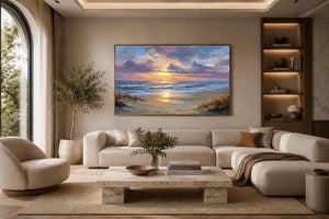   aerial beach canvas print coastal living room