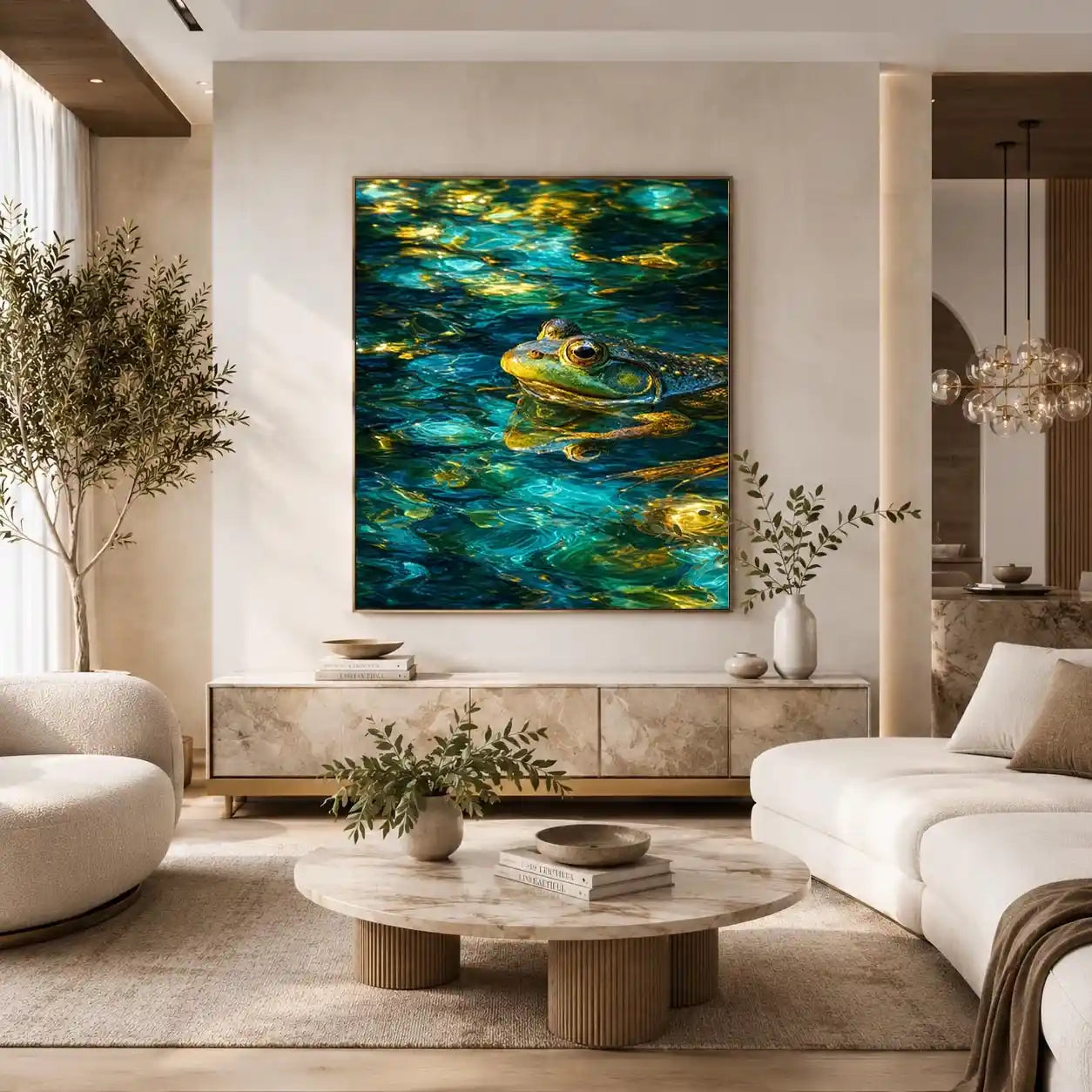   dreamy frog canvas art modern decor