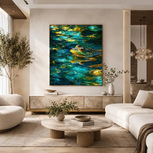   dreamy frog canvas art modern decor