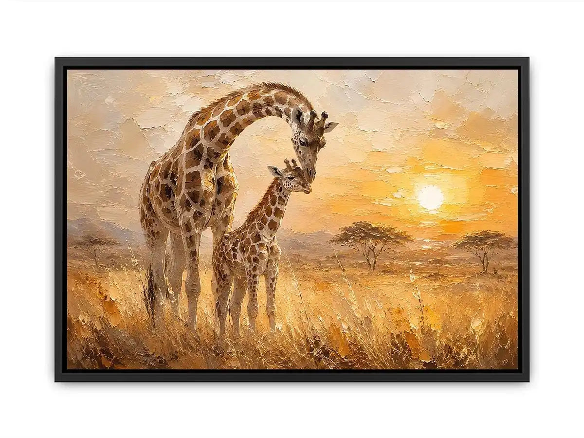 giraffe safari canvas nursery decor