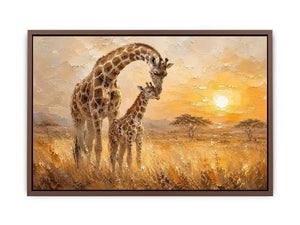 giraffe safari canvas nursery decor