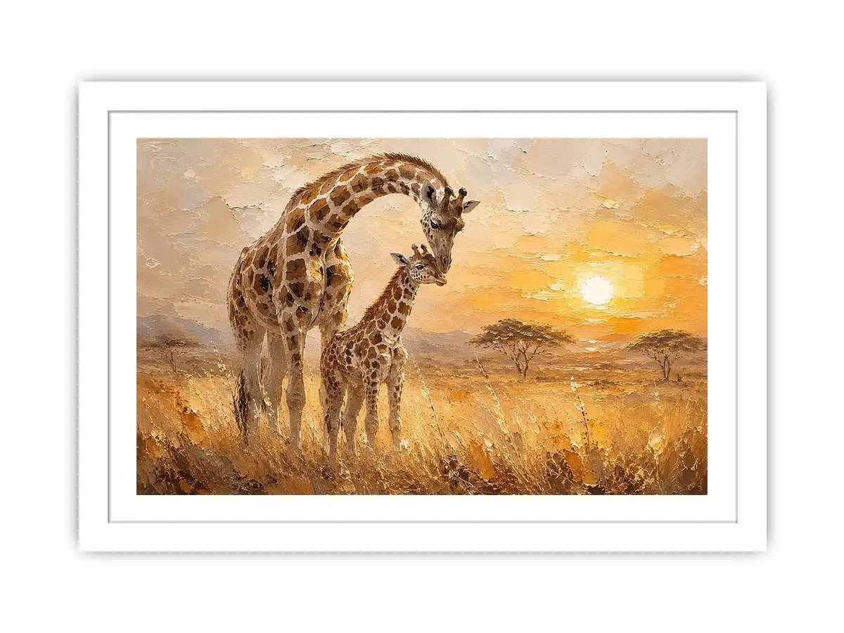 giraffe safari canvas nursery decor
