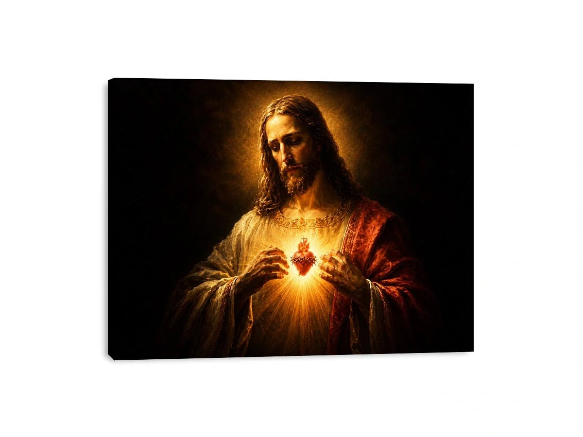   sacred heart jesus canvas print home