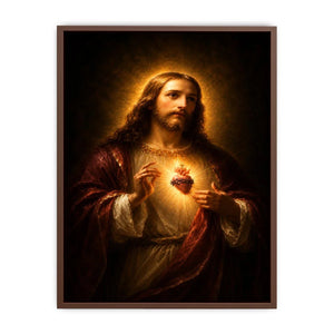   classic sacred heart artwork bedroom decor