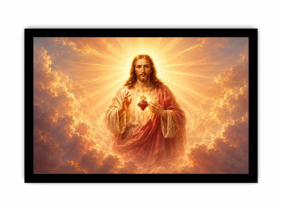   golden jesus wall art sacred home decor