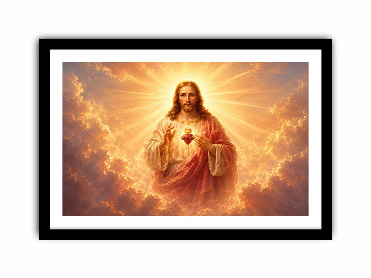   golden jesus wall art sacred home decor