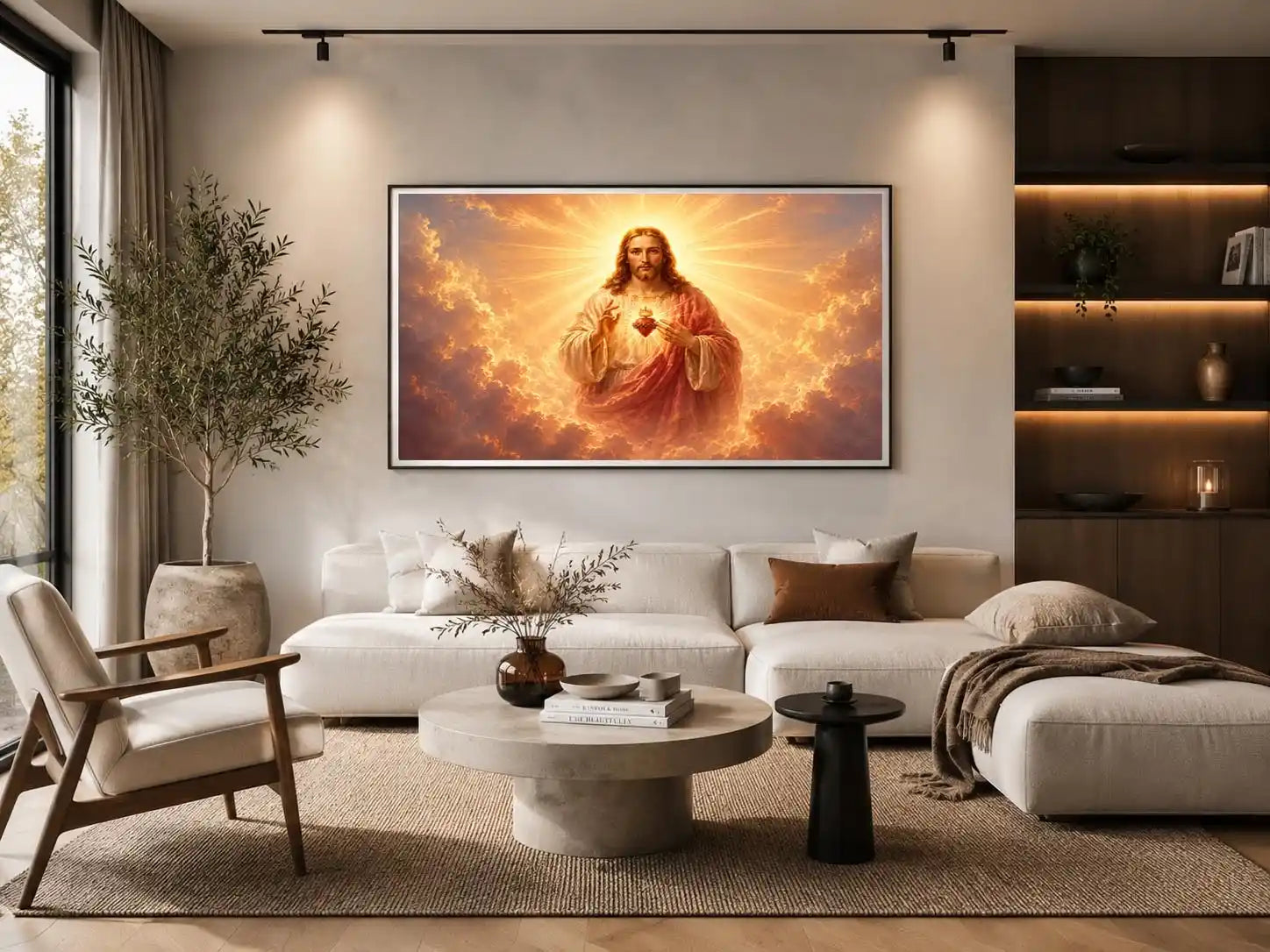   golden jesus wall art sacred home decor