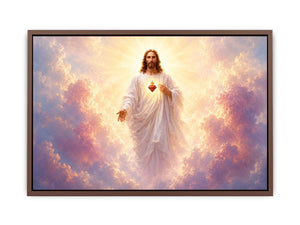   sacred heart jesus canvas art peaceful decor