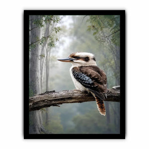   kookaburra forest bird canvas art
