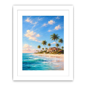   coastal wildflower landscape canvas