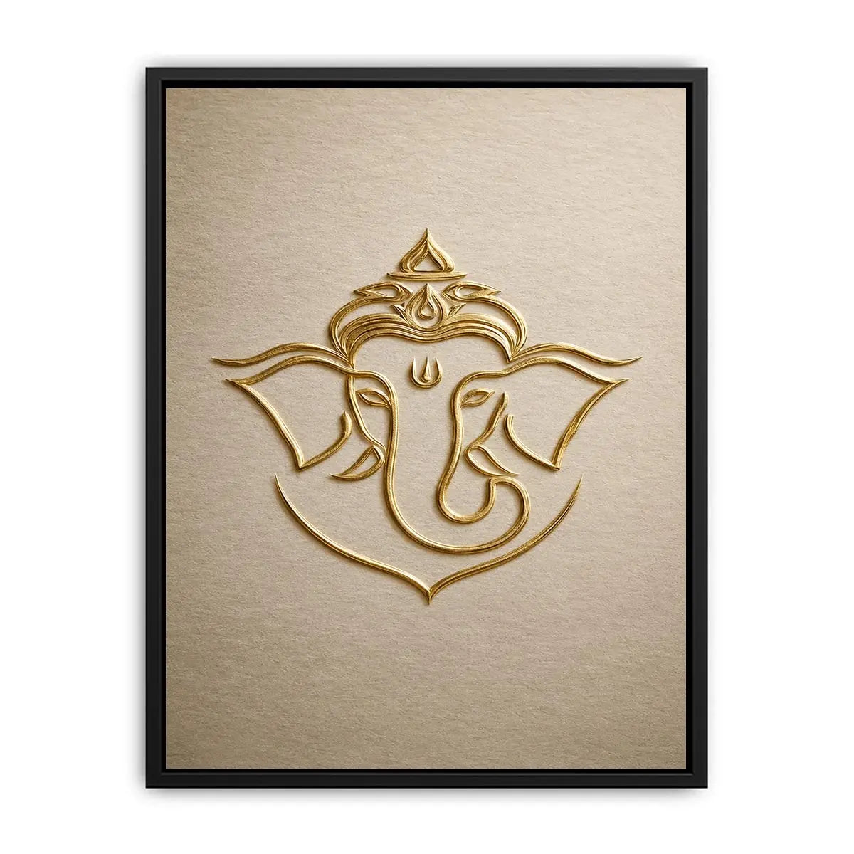   gold ganesha neutral artwork