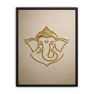   gold ganesha neutral artwork
