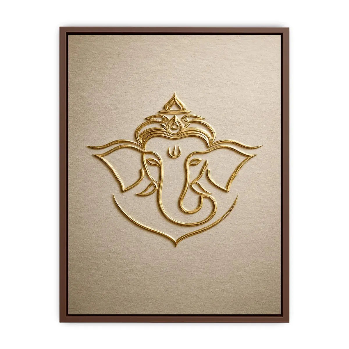   gold ganesha neutral artwork