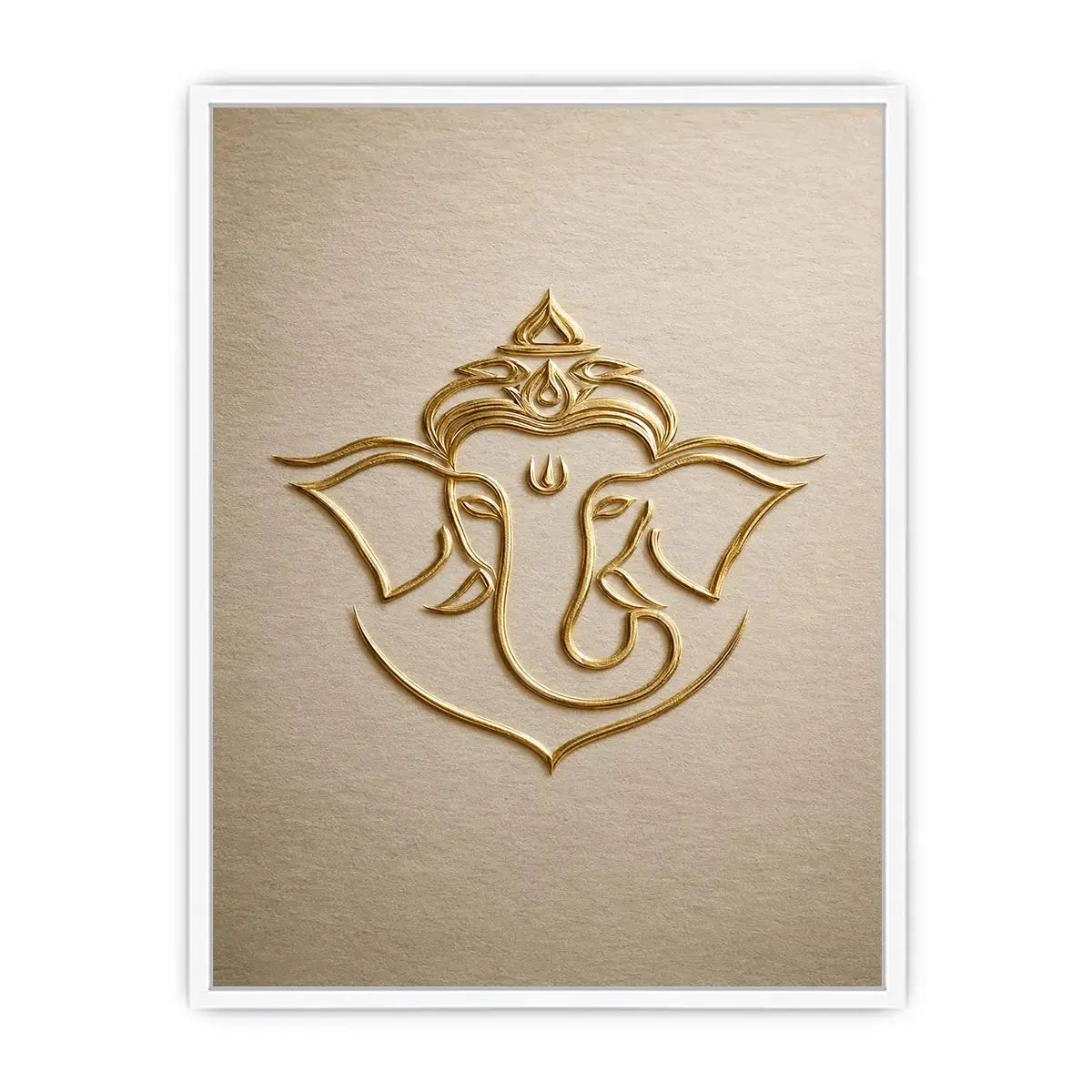   gold ganesha neutral artwork