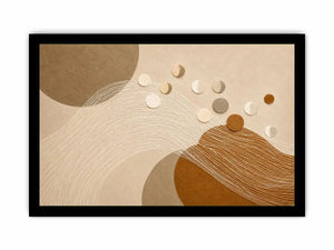   neutral geometric abstract canvas wall art