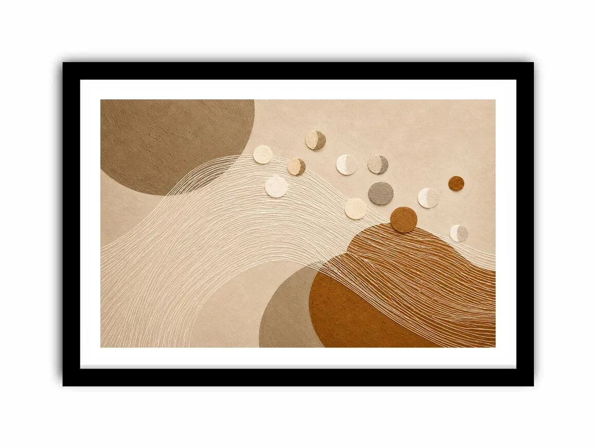   neutral geometric abstract canvas wall art