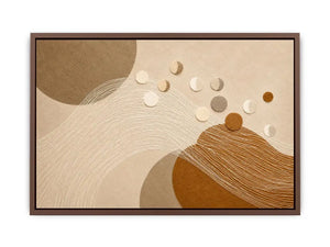   neutral geometric abstract canvas wall art