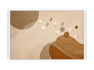   neutral geometric abstract canvas wall art