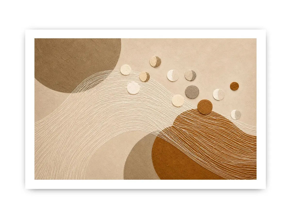   neutral geometric abstract canvas wall art