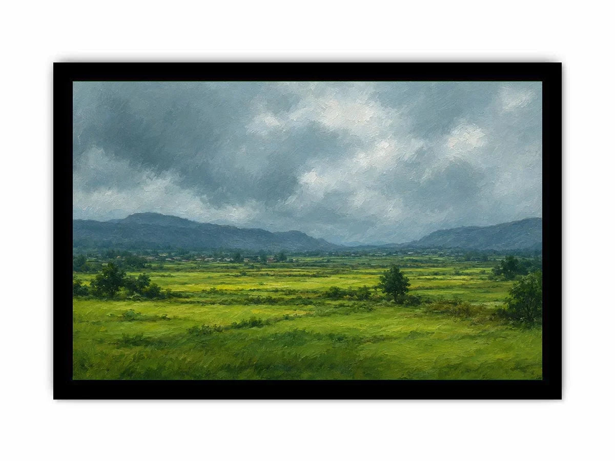   green valley landscape canvas print