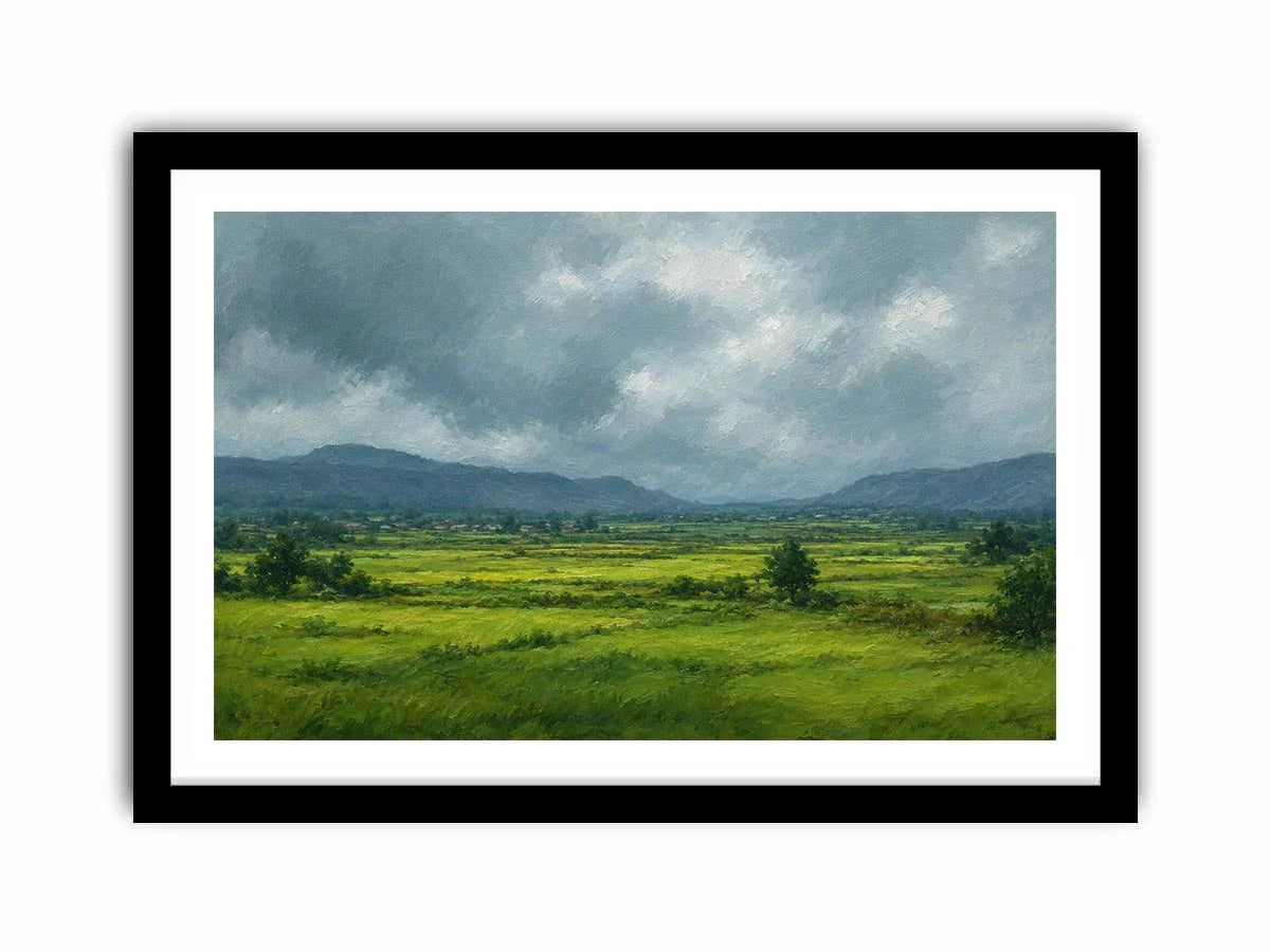   green valley landscape canvas print