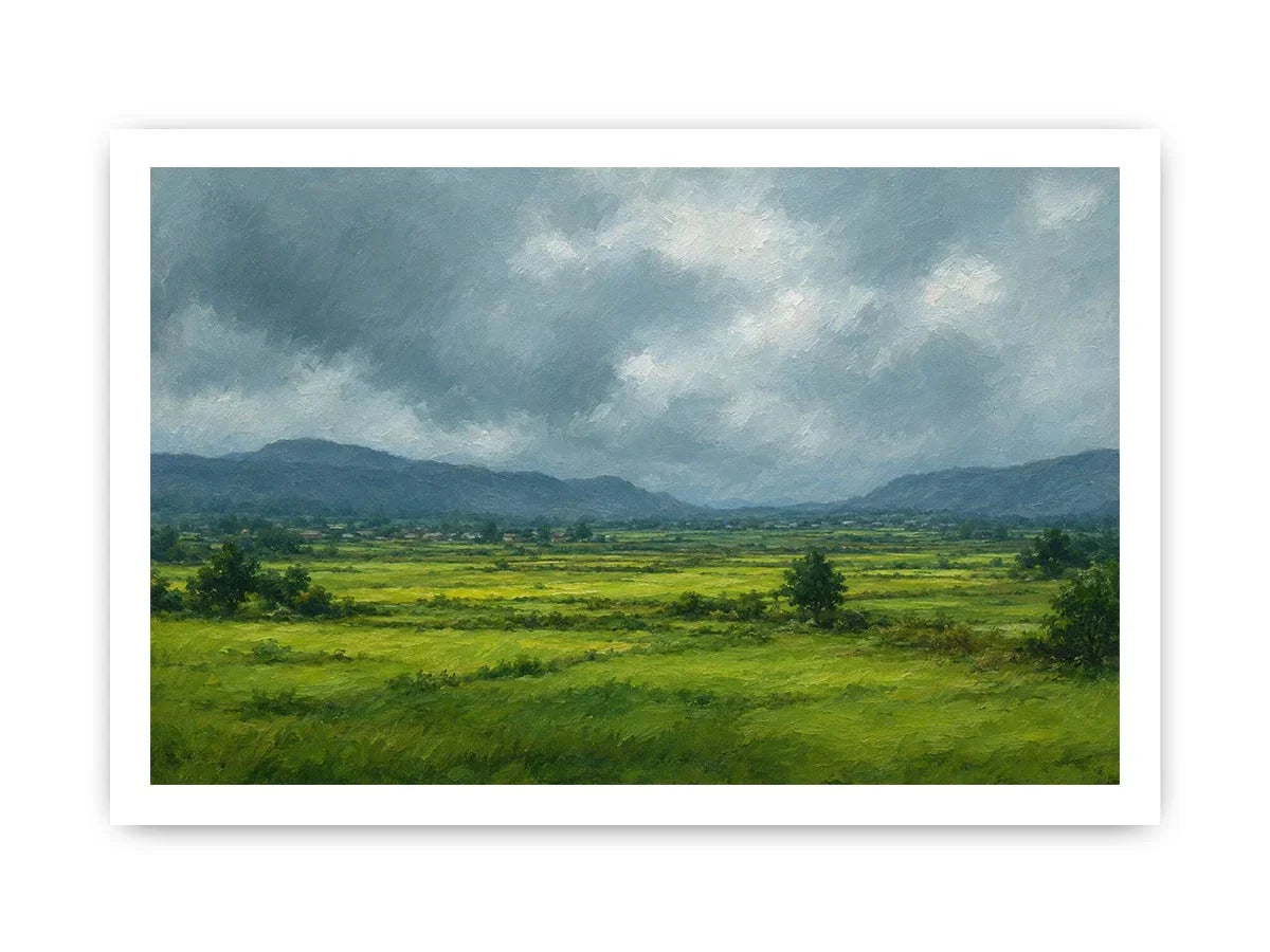   green valley landscape canvas print