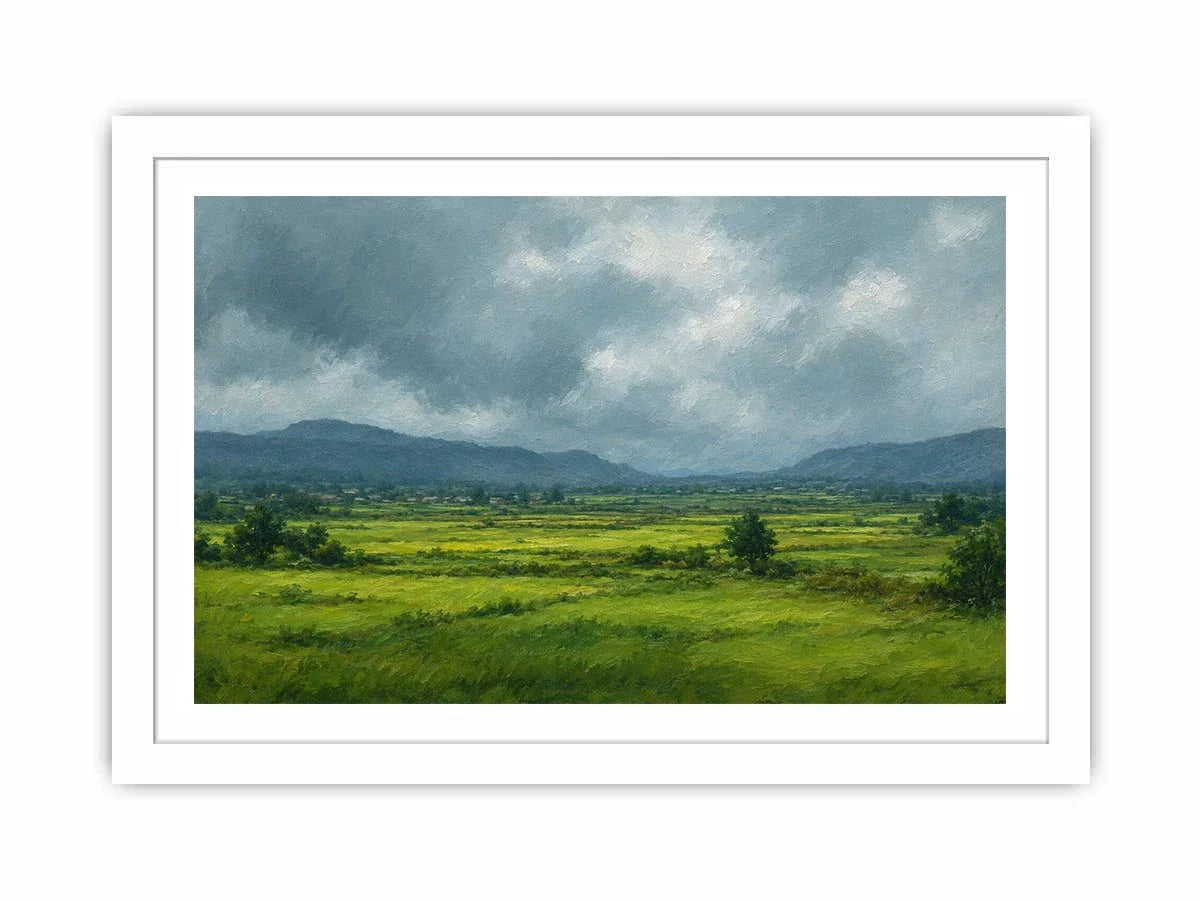   green valley landscape canvas print